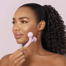 Електронний ультразвуковий ролик для обличчя GESKE Sonic Facial Roller 4в1 pink