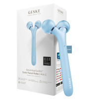 Електронний ультразвуковий ролик для обличчя GESKE Sonic Facial Roller 4в1 aquamarine
