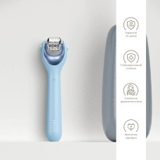 Електронний ролер для обличчя з мікроголками GESKE MicroNeedle Face Roller 9в1 aquamarine