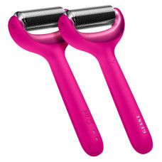 Електронний ролер для обличчя та тіла з мікроголками GESKE MicroNeedle Face&Body Roller 8в1 magenta