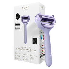 Електронний ролер для обличчя та тіла з мікроголками GESKE MicroNeedle Face&Body Roller 8в1 purple