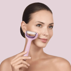 Електронний ролер для обличчя та тіла з мікроголками GESKE MicroNeedle Face&Body Roller 8в1 pink