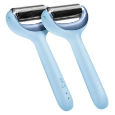 Електронний ролер для обличчя та тіла з мікроголками GESKE MicroNeedle Face&Body Roller 8в1 aquamarine