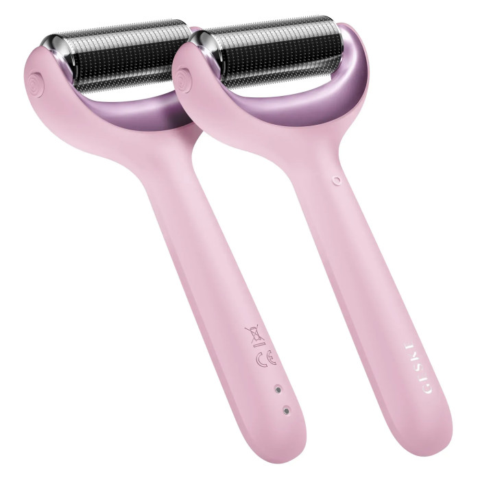 Ролер для голкової мезотерапії обличчя та тіла GESKE MicroNeedle Face&Body Roller 9в1 pink
