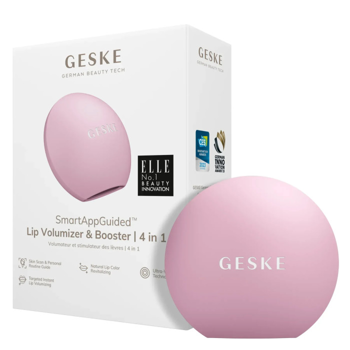 Пристрій для збільшення обʼєму губ GESKE Lip Volumizer&Booster 4в1 Small pink