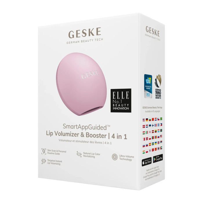Пристрій для збільшення обʼєму губ GESKE Lip Volumizer&Booster 4в1 Small pink