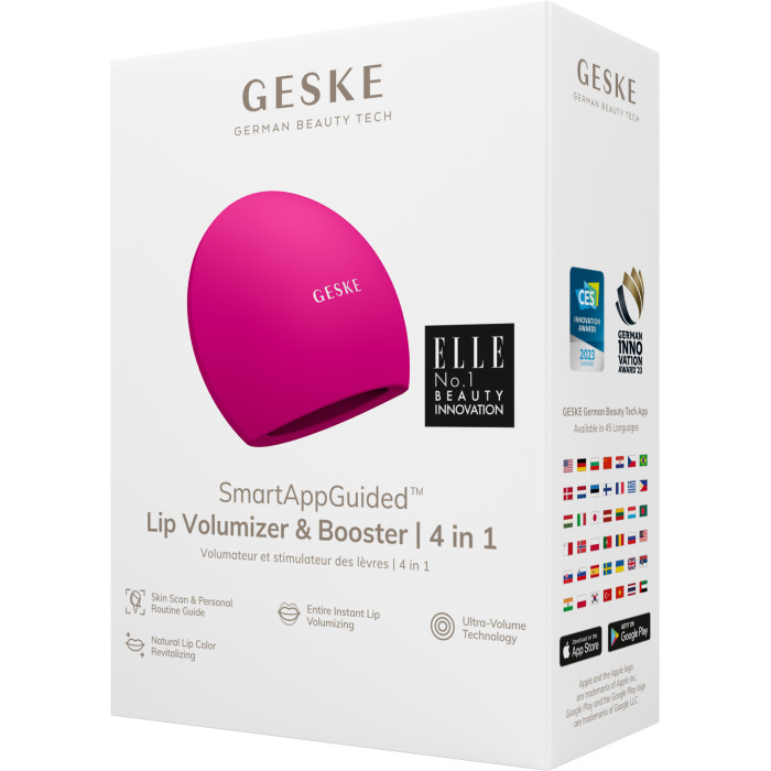 Пристрій для збільшення обʼєму губ GESKE Lip Volumizer&Booster 4в1 Big magenta