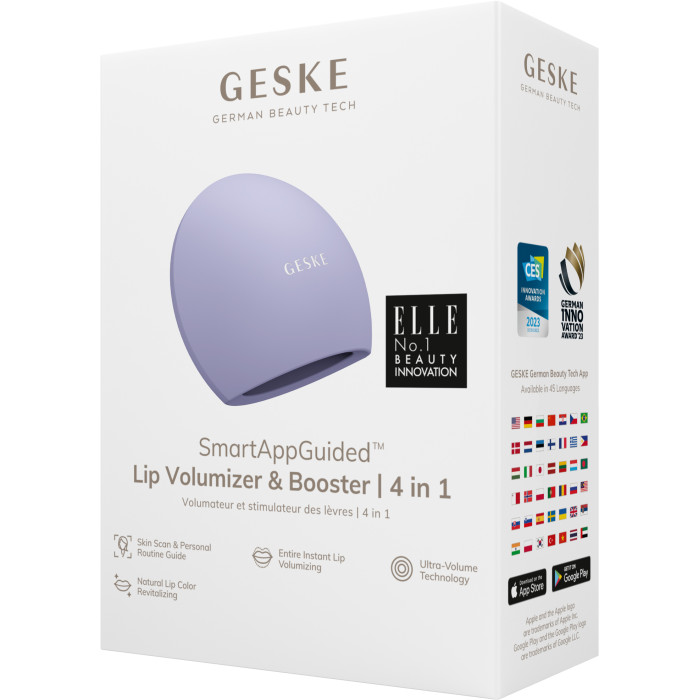 Пристрій для збільшення обʼєму губ GESKE Lip Volumizer&Booster 4в1 Big purple