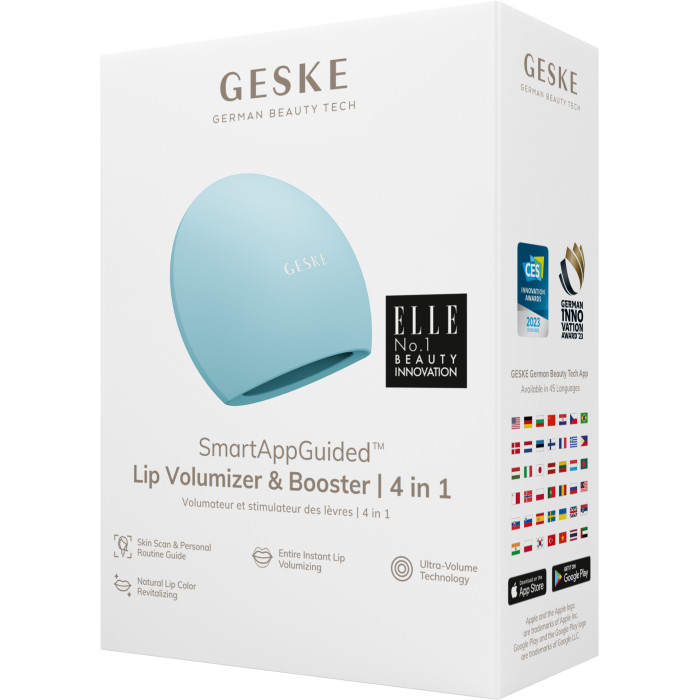 Пристрій для збільшення обʼєму губ GESKE Lip Volumizer&Booster 4в1 Big turquoise