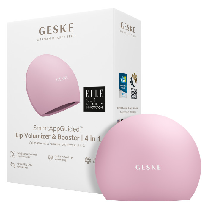 Пристрій для збільшення обʼєму губ GESKE Lip Volumizer&Booster 4в1 Big pink