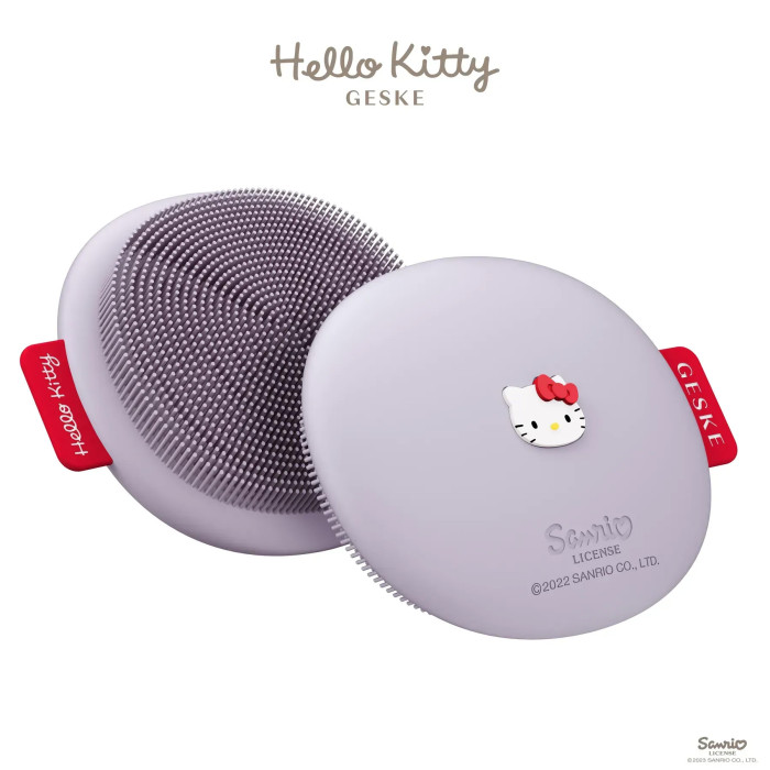 Щітка для обличчя GESKE Facial Brush 3в1 by Hello Kitty purple