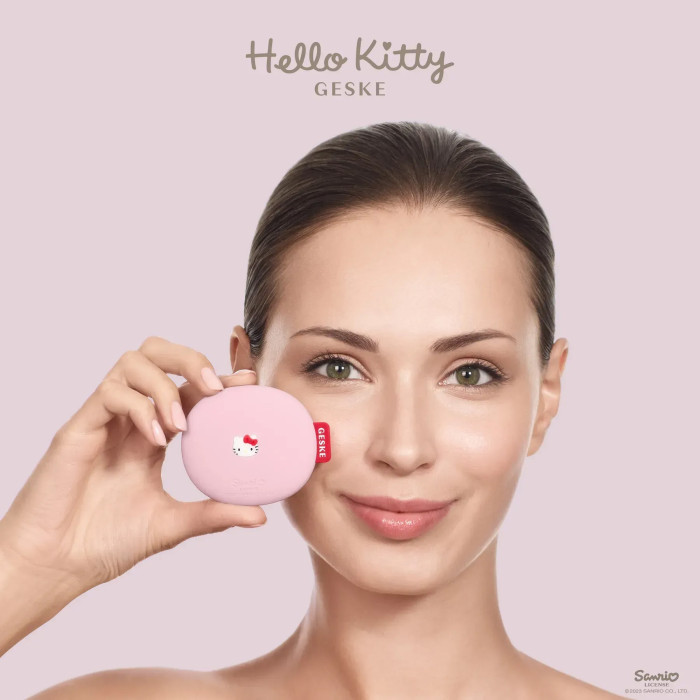 Щітка для обличчя GESKE Facial Brush 3в1 by Hello Kitty pink