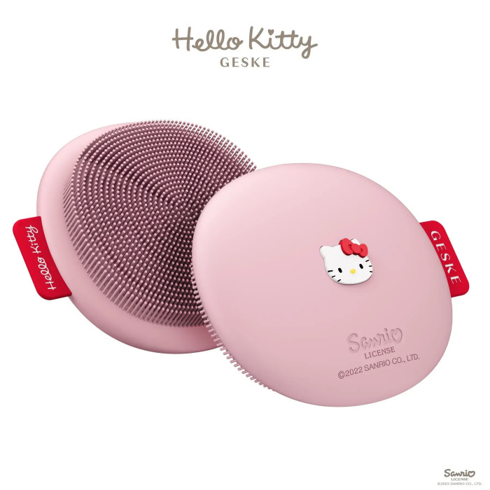 Щітка для обличчя GESKE Facial Brush 3в1 by Hello Kitty pink