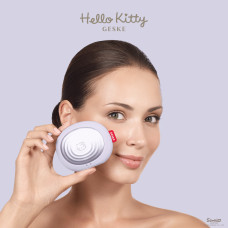 Електронна ультразвукова термощітка для обличчя GESKE Sonic Thermo Facial Brush 5в1 by Hello Kitty purple