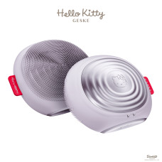 Електронна ультразвукова термощітка для обличчя GESKE Sonic Thermo Facial Brush 5в1 by Hello Kitty purple