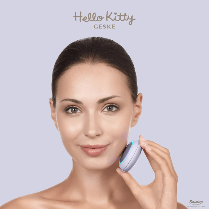 Ультразвукова маска тепло та холод GESKE Sonic Warm&Cool Mask 8в1 by Hello Kitty purple