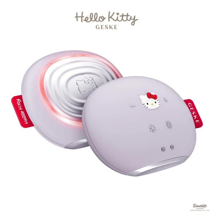 Ультразвукова маска тепло та холод GESKE Sonic Warm&Cool Mask 8в1 by Hello Kitty purple