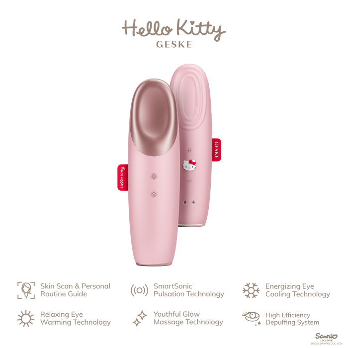 Енерджайзер для очей GESKE Warm&Cool Eye Energizer 6в1 by Hello Kitty pink