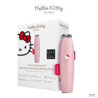 Мікрострумова ручка для підтяжки шкіри обличчя GESKE MicroCurrent Face-Lift Pen 6в1 by Hello Kitty pink