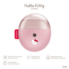 Електронний освіжувач для зволоження обличчя GESKE Facial Hydration Refresher 4в1 by Hello Kitty pink