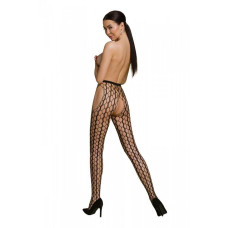 Еротичні колготки-бодістокінг Passion ECO S007 black