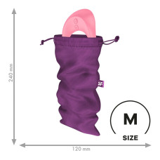 Мішечок для секс-іграшок Satisfyer Treasure Bag M, фіолетовий, на шнурку