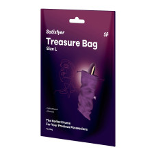 Мішечок для секс-іграшок Satisfyer Treasure Bag L, фіолетовий, на шнурку