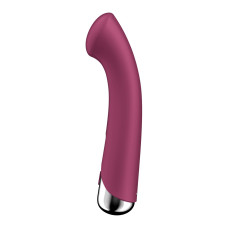 Вібратор з ротацією Satisfyer Spinning G-Spot 1 Red, плоский майданчик для стимуляції точки G