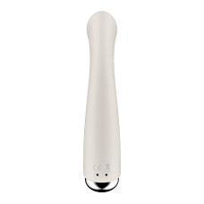 Вібратор з ротацією Satisfyer Spinning G-Spot 1 Beige, плоский майданчик для стимуляції точки G