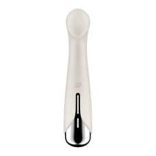 Вібратор з ротацією Satisfyer Spinning G-Spot 1 Beige, плоский майданчик для стимуляції точки G