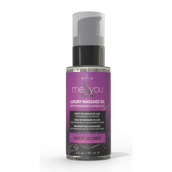 Масажна олія Sensuva Me&You - Sweet Secrets (Pomegranate, Fig, Coconut & Plumeria) 59 мл