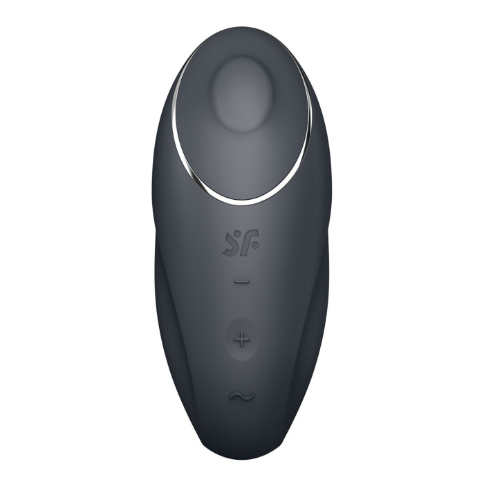 Вібростимулятор-пульсатор Satisfyer Tap & Climax 1 Grey, ефект постукування пальцем, 2 мотори