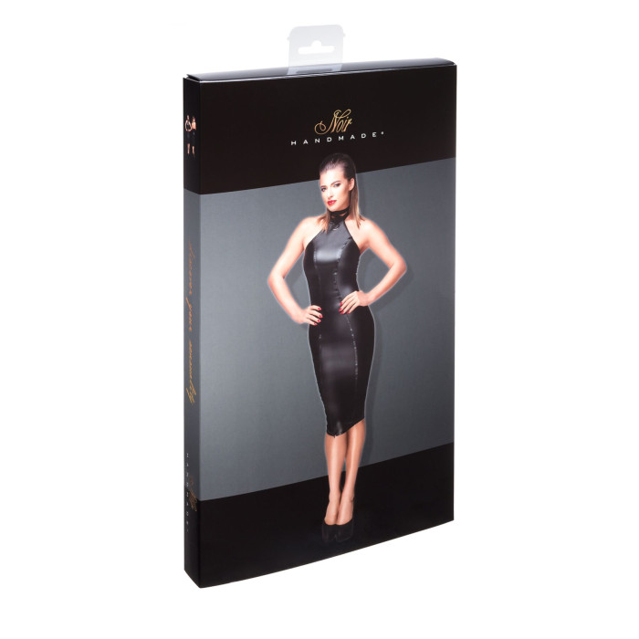 Сукня-олівець з мокрим ефектом Noir Handmade F160 Powerwetlook pencil dress, S