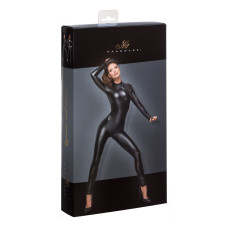 Комбінезон Noir Handmade F162 Powerwetlook overall with leash and two-way zipper, L, мокрий ефект