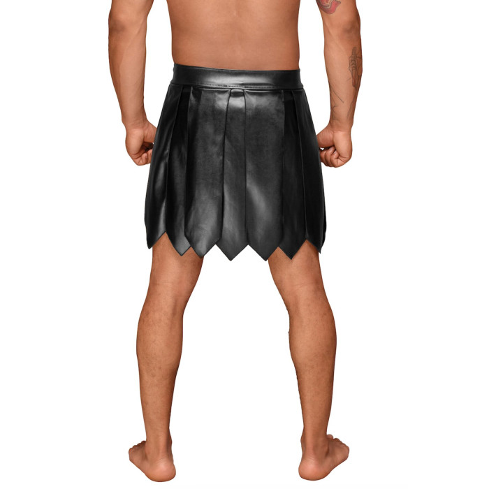 Чоловіча спідниця гладіатора Noir Handmade H053 Eco leather men's gladiator skirt, M, екошкіра