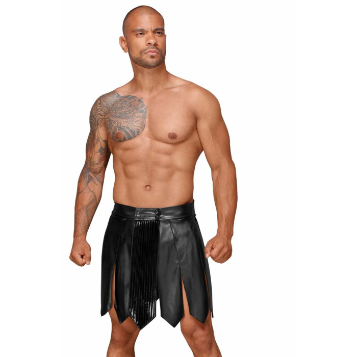 Чоловіча спідниця гладіатора Noir Handmade H053 Eco leather men's gladiator skirt, XL, екошкіра