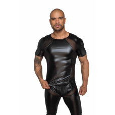 Футболка з мокрим ефектом Noir Handmade H056 Men's T-shirt made of powerwetlook, M