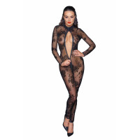 Сітчастий бодістокінг Noir Handmade F237 Long tulle overall, XXL