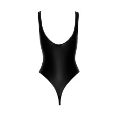 Боді з мокрим ефектом Noir Handmade F244 Powerwetlook body with high cut bottom hem, M