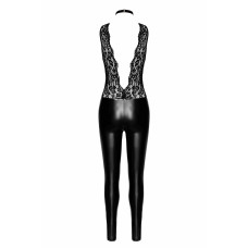 Комбінезон Noir Handmade F298 Libido, M, під латекс, мереживний верх, чокер, знімне намисто, доступ
