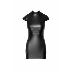 Сукня Noir Handmade F309 Fantasy, L, black, міні, під латекс, короткий рукав, шнурівка ззаду