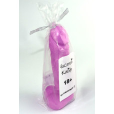 Мыло в форме пениса Чистый Кайф Violet size L, крафтове мило-член, натуральне