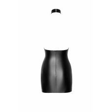 Сукня Noir Handmade F311 Eros, 3XL, black, міні, спідниця під латекс, — сітка, відкрита спина
