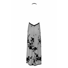 Сукня Noir Handmade F312 Divinity, 3XL, black, прозора, до підлоги, відкрита спина, розріз збоку