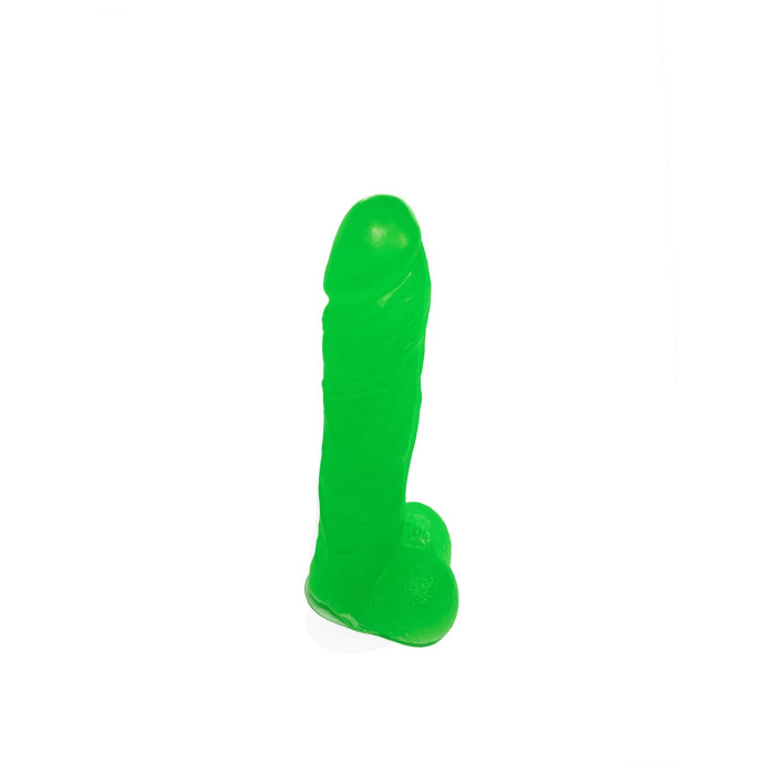 Мило у формі пеніса Чистий Кайф Green size L, крафтове мило-член, натуральне