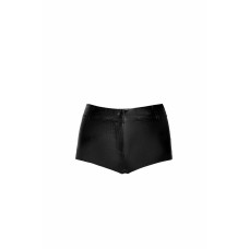 Шортики Noir Handmade F318 Wild, S, black, під латекс, крокодиловий принт, з доступом