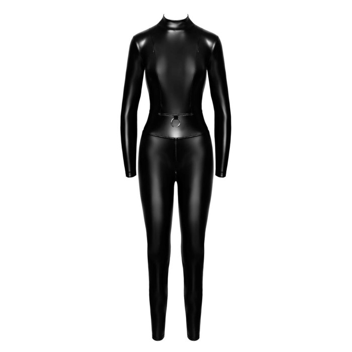 Комбінезон Noir Handmade F319 Caged, S, під латекс, довгий рукав, з доступом, кільце на поясі