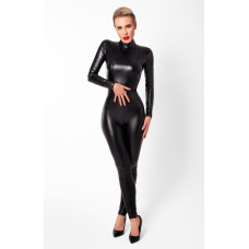 Комбінезон Noir Handmade F319 Caged, XXL, під латекс, довгий рукав, з доступом, кільце на поясі