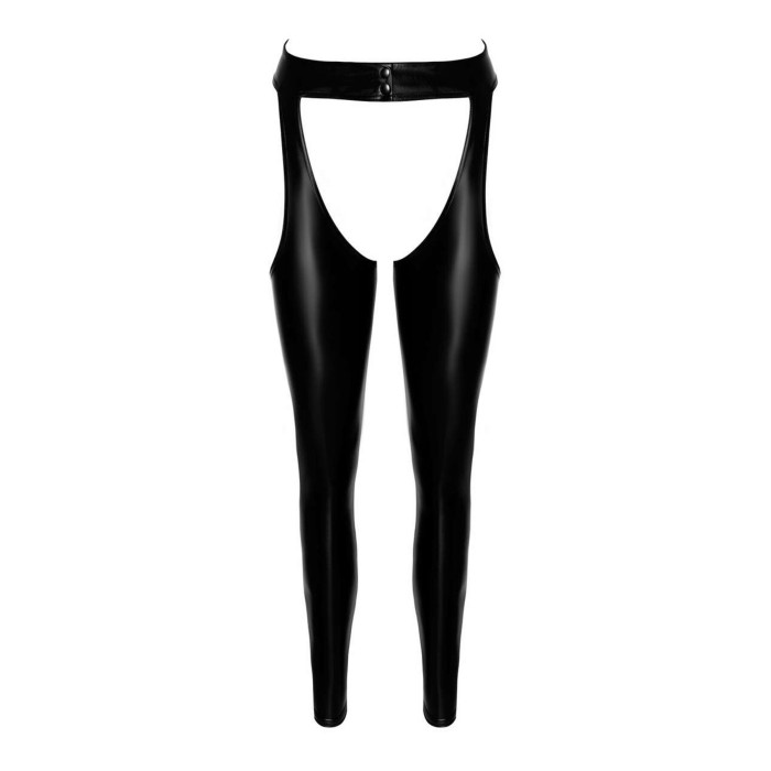 Легінси Noir Handmade F323 Rebel, M, black, під латекс, з відкритими стегнами та сідницями