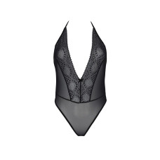 Боді Passion DROSERA BODY black, XXL/XXXL, високі вирізи, верх на зав’язках